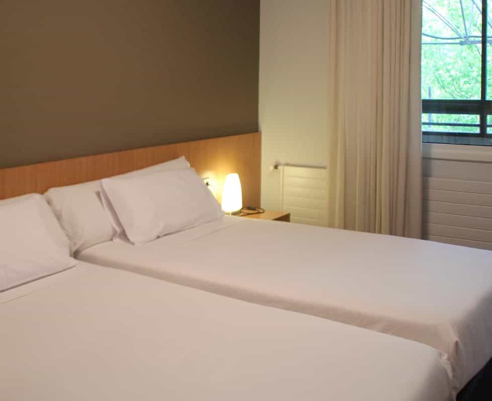 Habitación doble en alojamiento de Hostelet